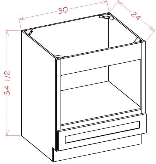 Oxford Mist RTA 30" Microwave Base Cabinet