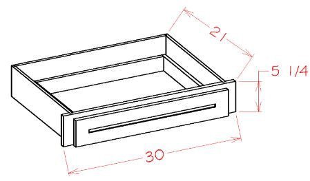 Oxford Mist RTA Desk Drawer