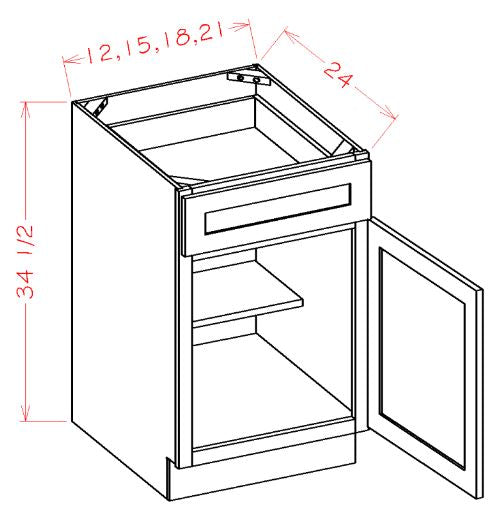 Yarmouth RTA 15" Base Cabinet