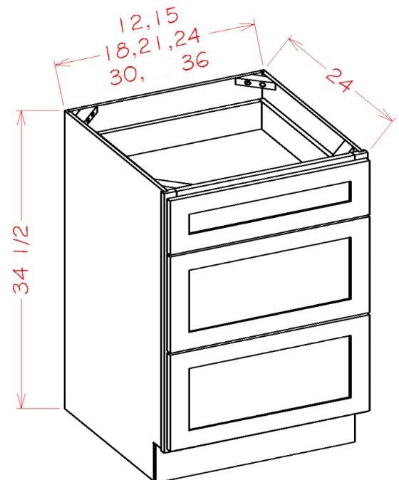 Highland Ivy RTA 18" Drawer Base Cabinet