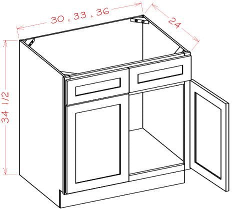 Highland Ivy RTA 36" Sink Base Cabinet