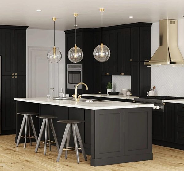 Black Shaker Cabinets