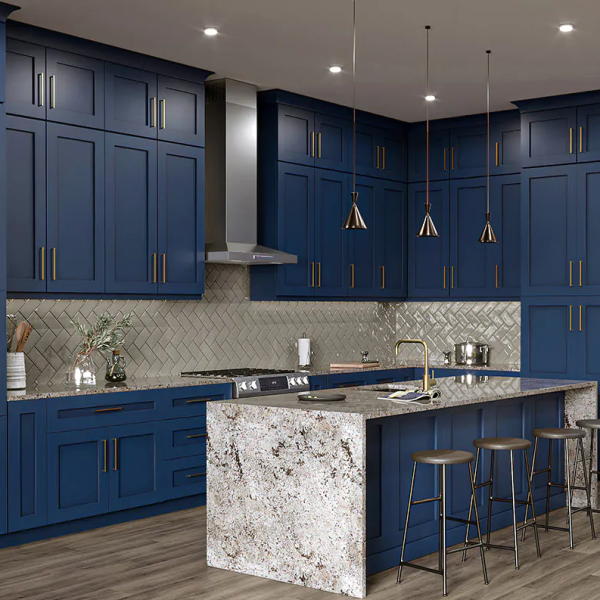 Dark Blue Kitchen Cabinets