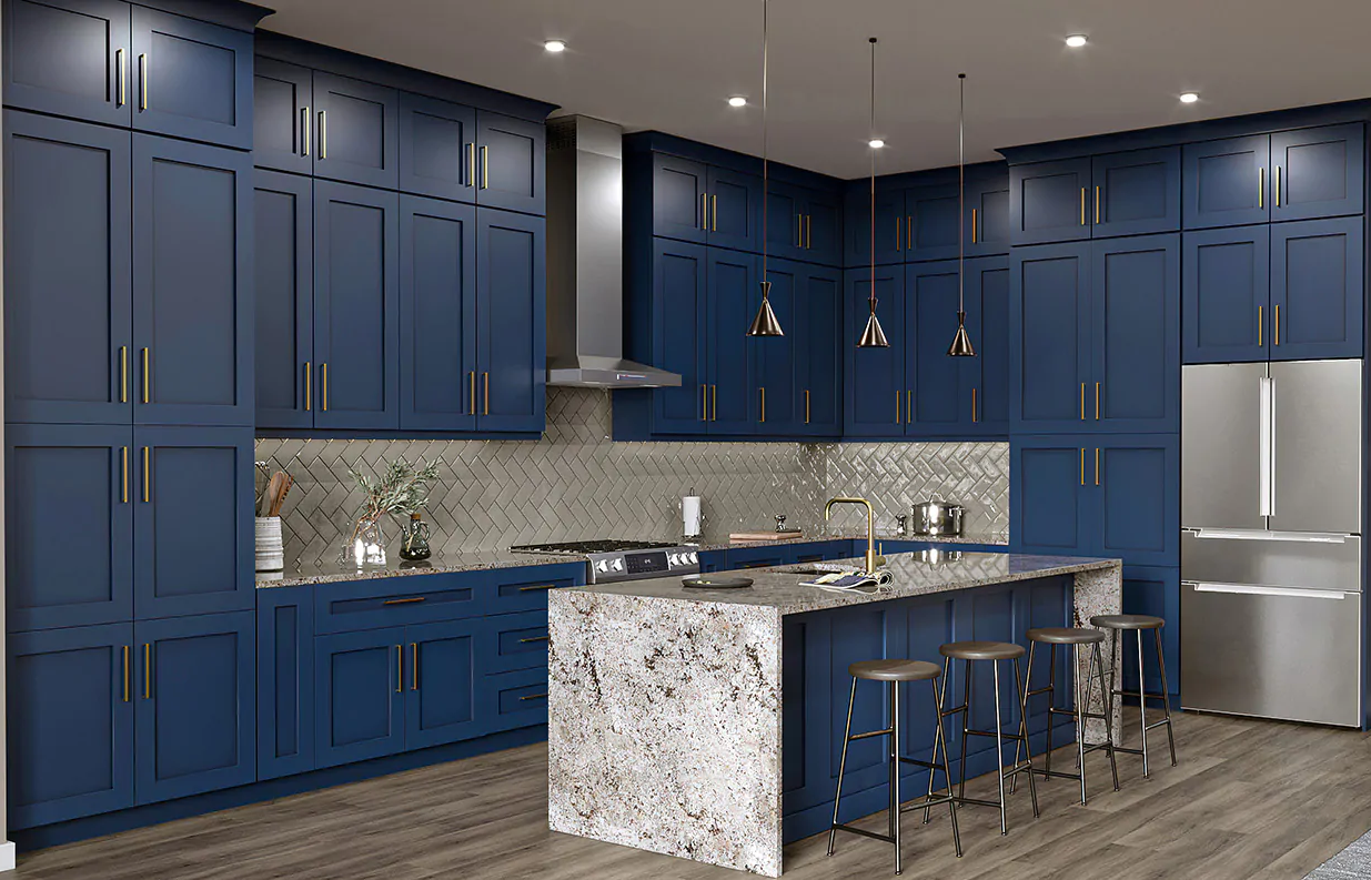 dark-blue-kitchen-cabinets