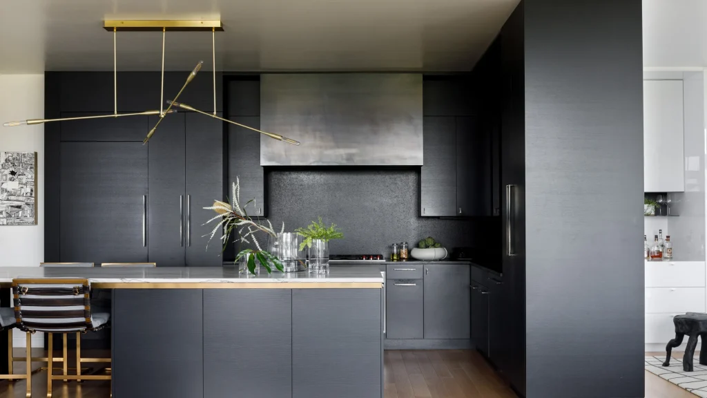 Charcoal Black cabinets