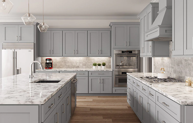 Soft Gray cabinets