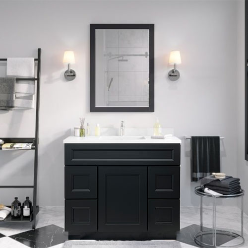 Black Shaker Bathroom Vanity