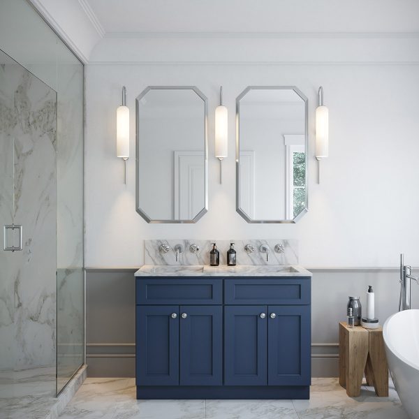 Dark Blue Bathroom Vanity