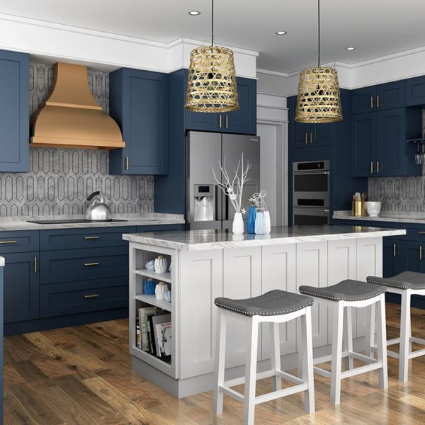 Dark Blue Wall Cabinet