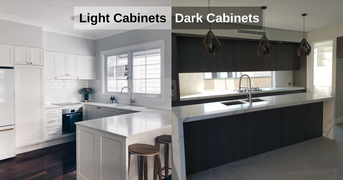 dark vs light cabinets