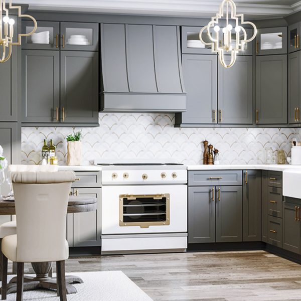 Light Grey Kitchen Pantry Cabinet