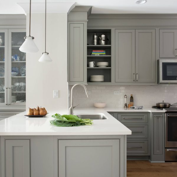 Light Grey Kitchen Wall Cabinet