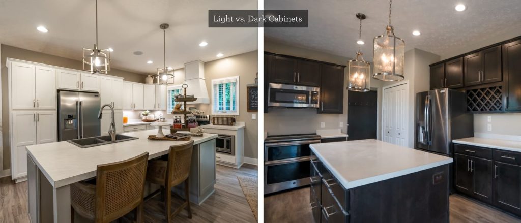 light vs. dark kitchen cabinets