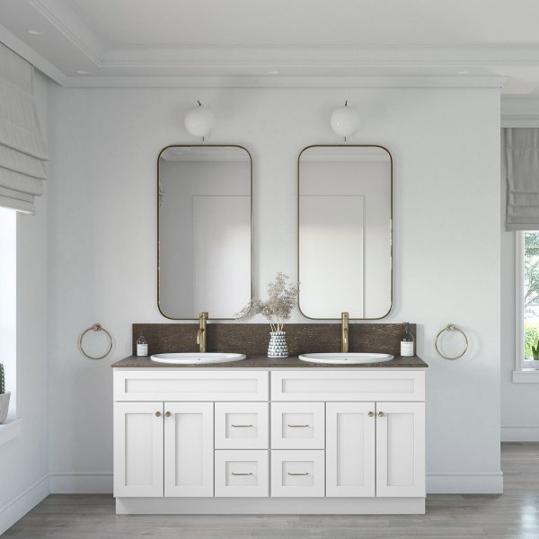 White Shaker Bathroom Vanity