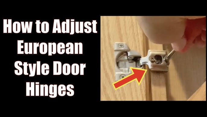 How To Adjust European Cabinet Hinges?