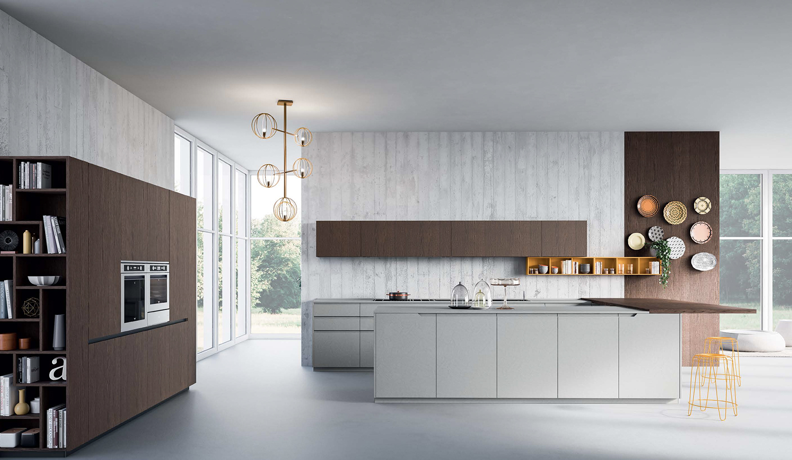 Urban Italian Kitchen Cabinet