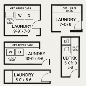 Laundry Room Dimensions and Floor Plans