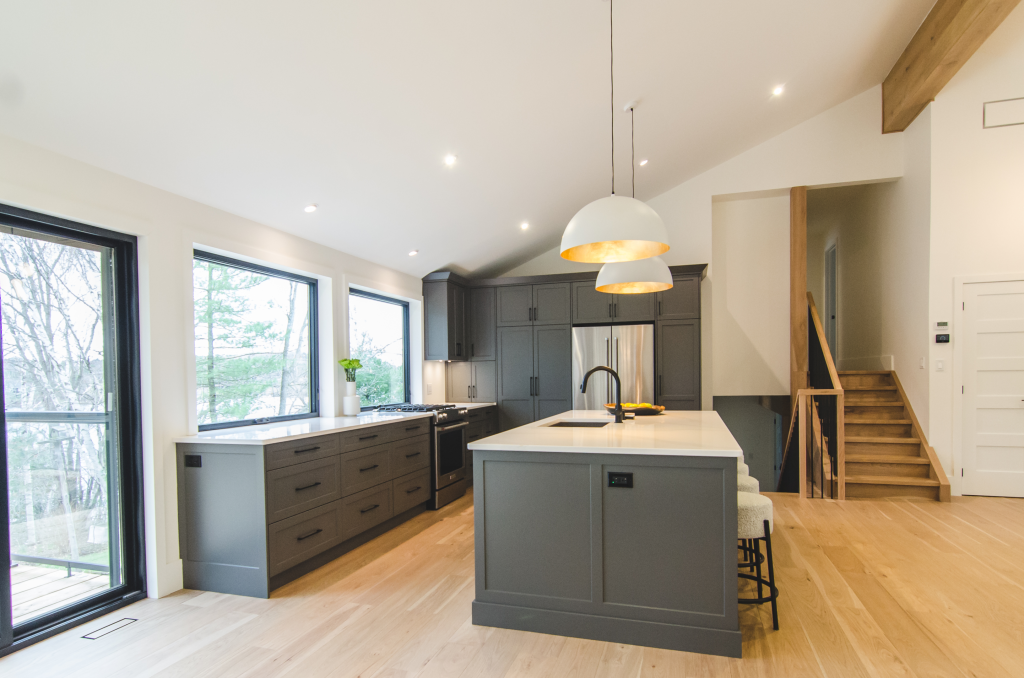 Warm Grey Kitchen Cabinets