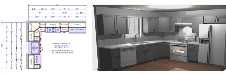 10 x 10 Kitchen Layout