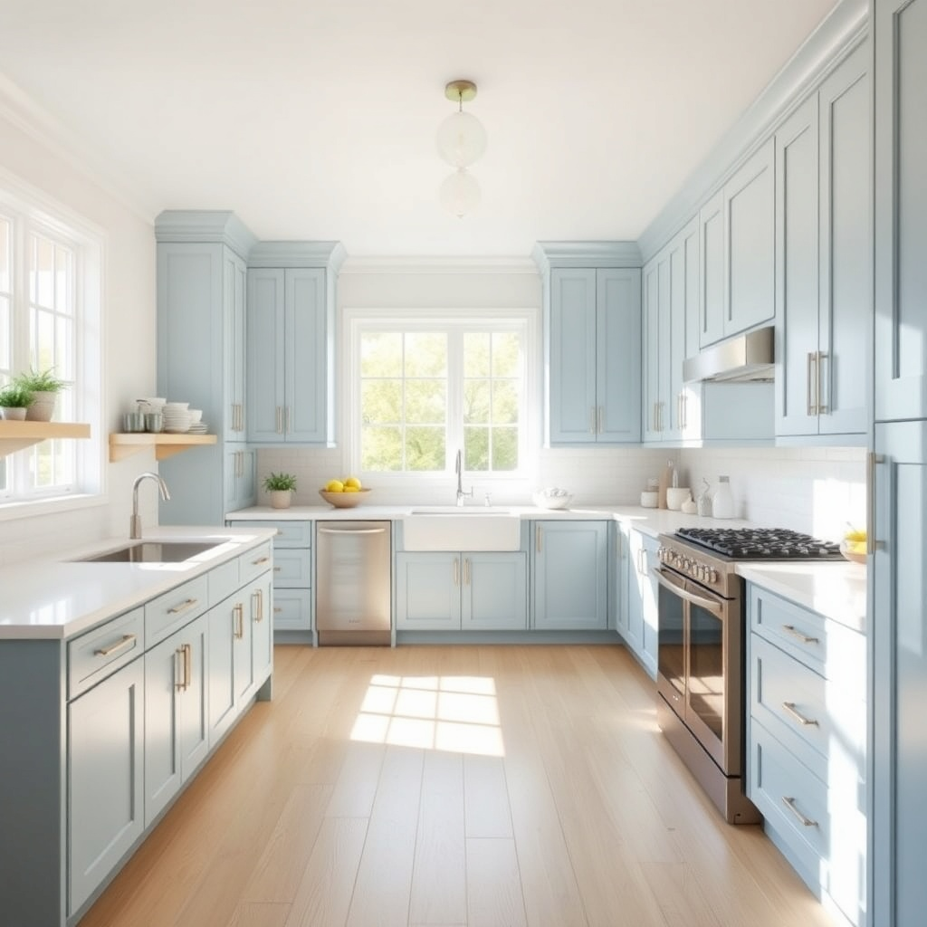 Shaker Kitchens: Design, Ideas, Style, and Trends in 2025 Shaker-Kitchen-Ideas-Pale-Blue-Shaker-Kitchens